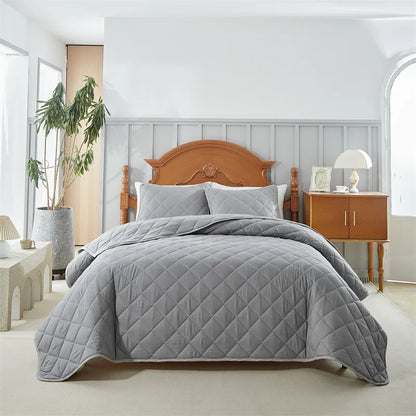 Soft Bedspreads Bed Coverlets Queen Quilt Bedding Pillow Shams,  Queen Size Coverlet