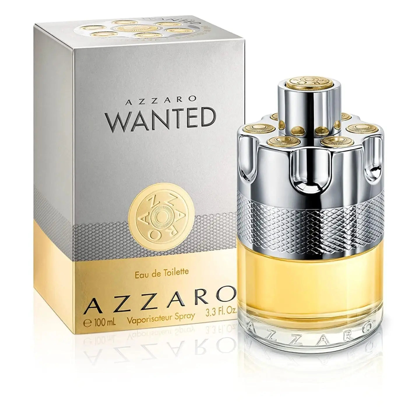 Azzaro Wanted Eau De Toilette Vibrant & Irresistible Men Cologne, Woody, Vetiver - Everyday Wear - Luxury Perfumes for Men.