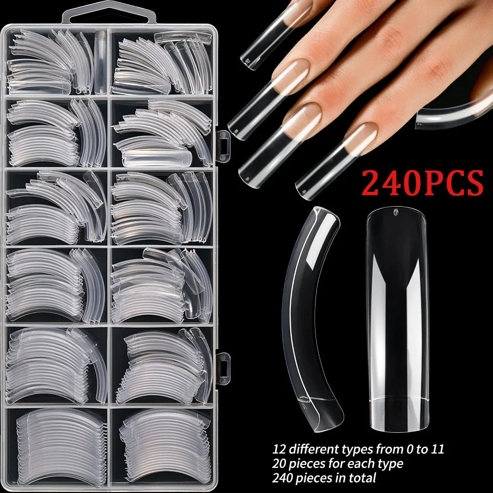 576pcs/Box Colorful Fake Nails Black Red Design, Oval Short Square Press On Mixed Full Cover Nail Tips.