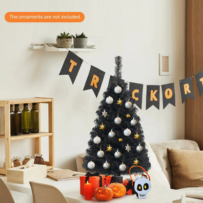 Black Tree For Christmas Decoration Ornaments, Home Decoration.