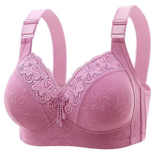 Women Lace Bras, Ultra-Thin Perspective Deep V Bra Plus Size Cup active bra.