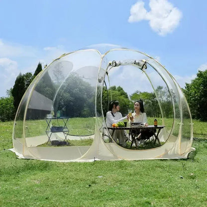 Transparent Camping Tent 4-8 Person , Dome  Spherical 360 Degree Panoramic Outdoor Sun Room