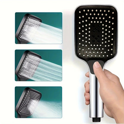 Large Area Shower Head 3 Modes Adjustable High Pressure