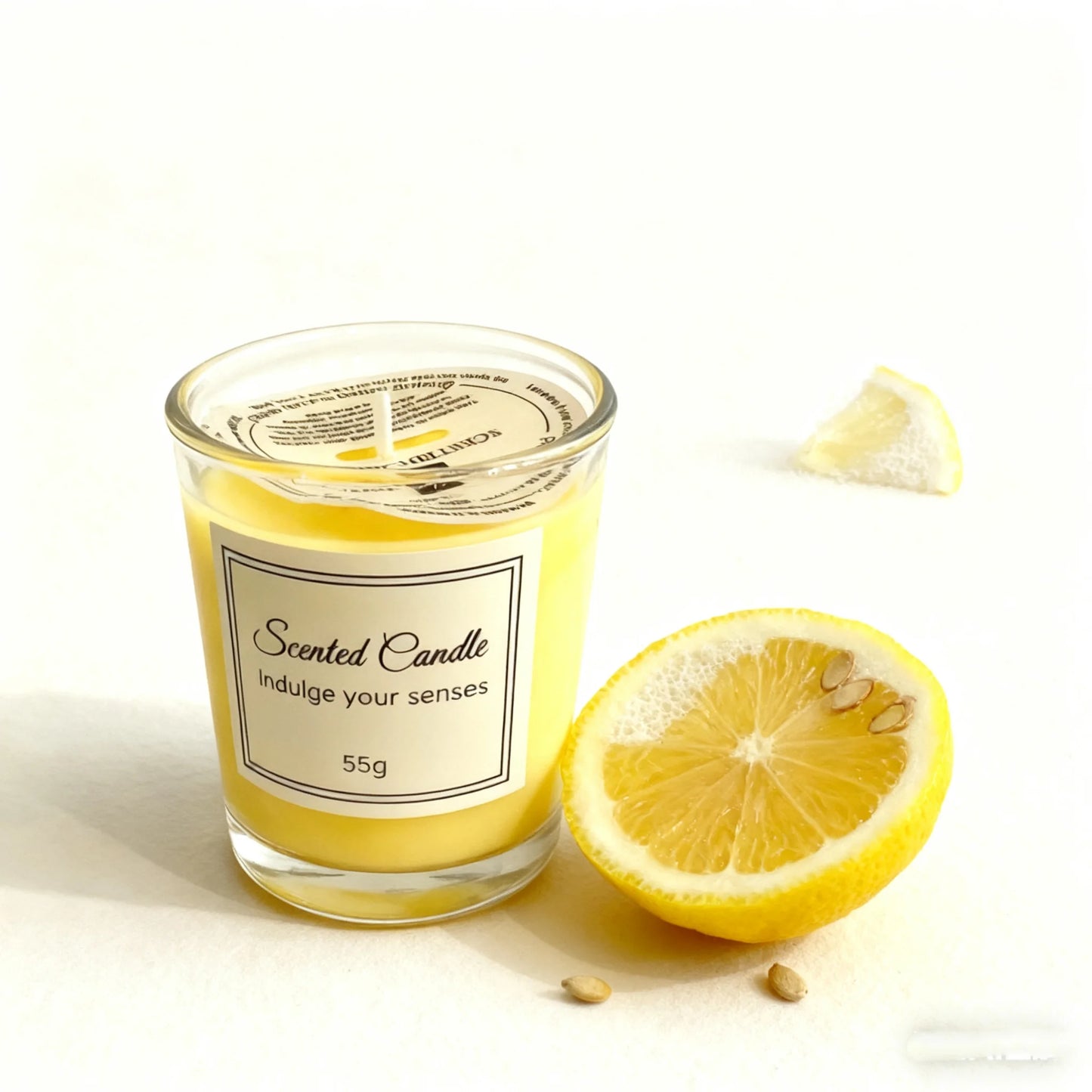 Glass Cup Aromatherapy Candle, Premium Gift Box Glass Handmade, Soy Wax Smokeless.