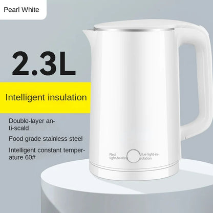 Electric kettle, stainless steel, small household appliances.