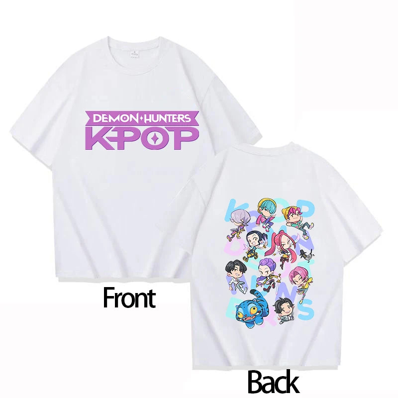2025 Movie KPOP Demon Hunter RUMI child, Cotton Round Neck Boys, Girls T-shirt.