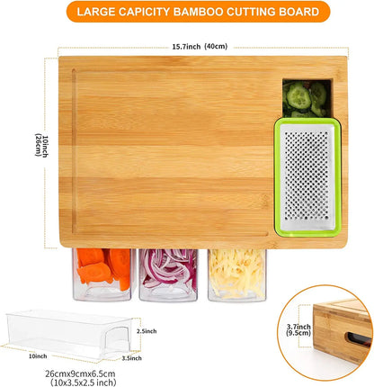 Multi Functional Drawer Style Cutting Board Kitchen Set