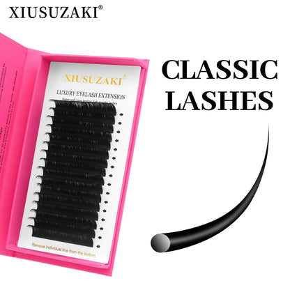 XIUSUZAKI Classic Individual Eyelashes Extensions  Black Classic