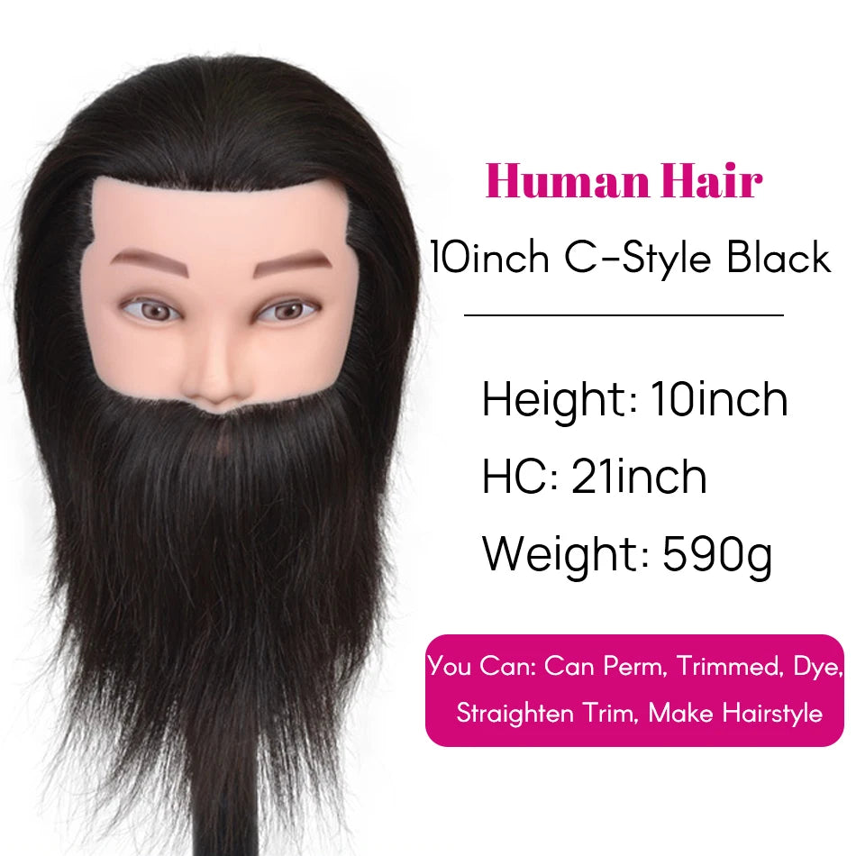 100% Real Human Hair Mannequin ,Styling Heads Cosmetology Practice Heads.