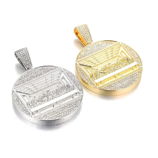 Nuevo collar con colgante de la Última Cena, con colgante de dije para hombre de hip hop a la moda de 14 mm.