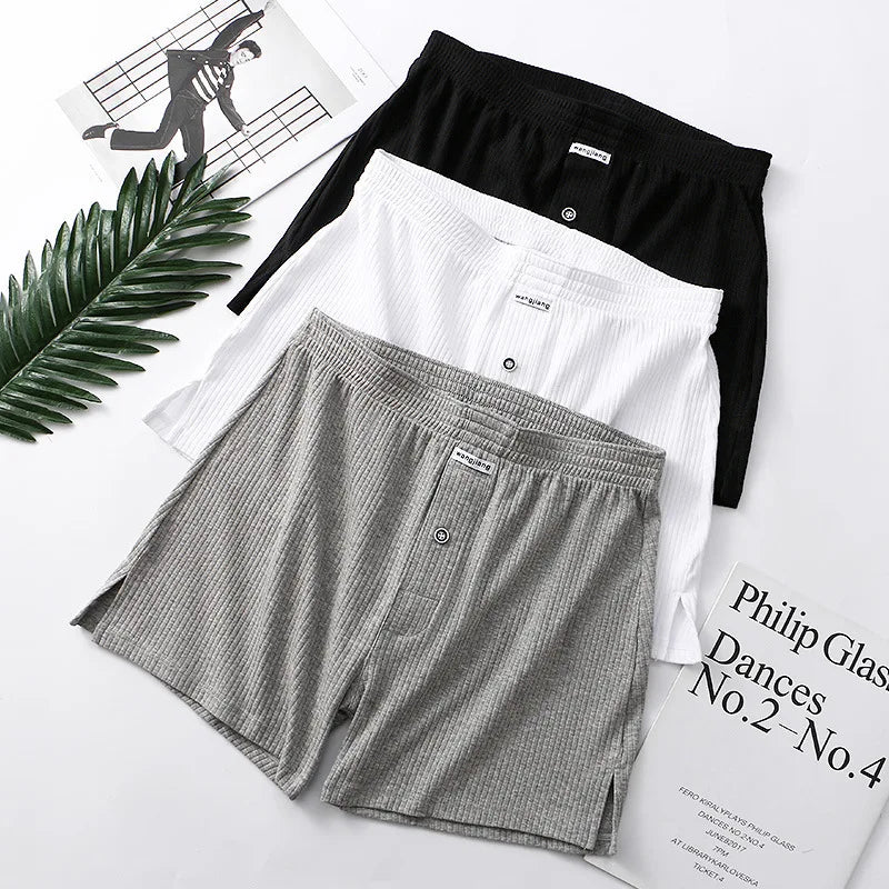 Sexy Men Cotton Boxer Briefs, Mesh Boxers Shorts.