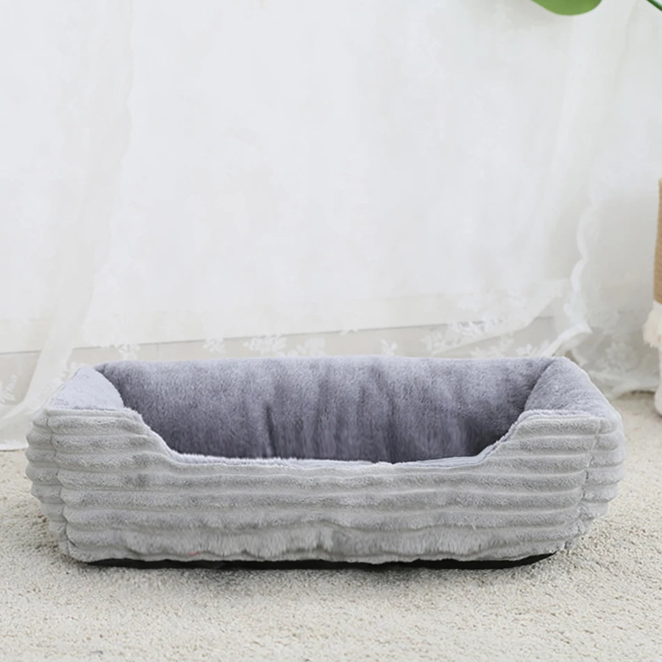 Bed for Dog, Cat, Pet  Plush Kennel, Medium, Small Dog Sofa Bed Cushion, Pet Calming Dog Bed .