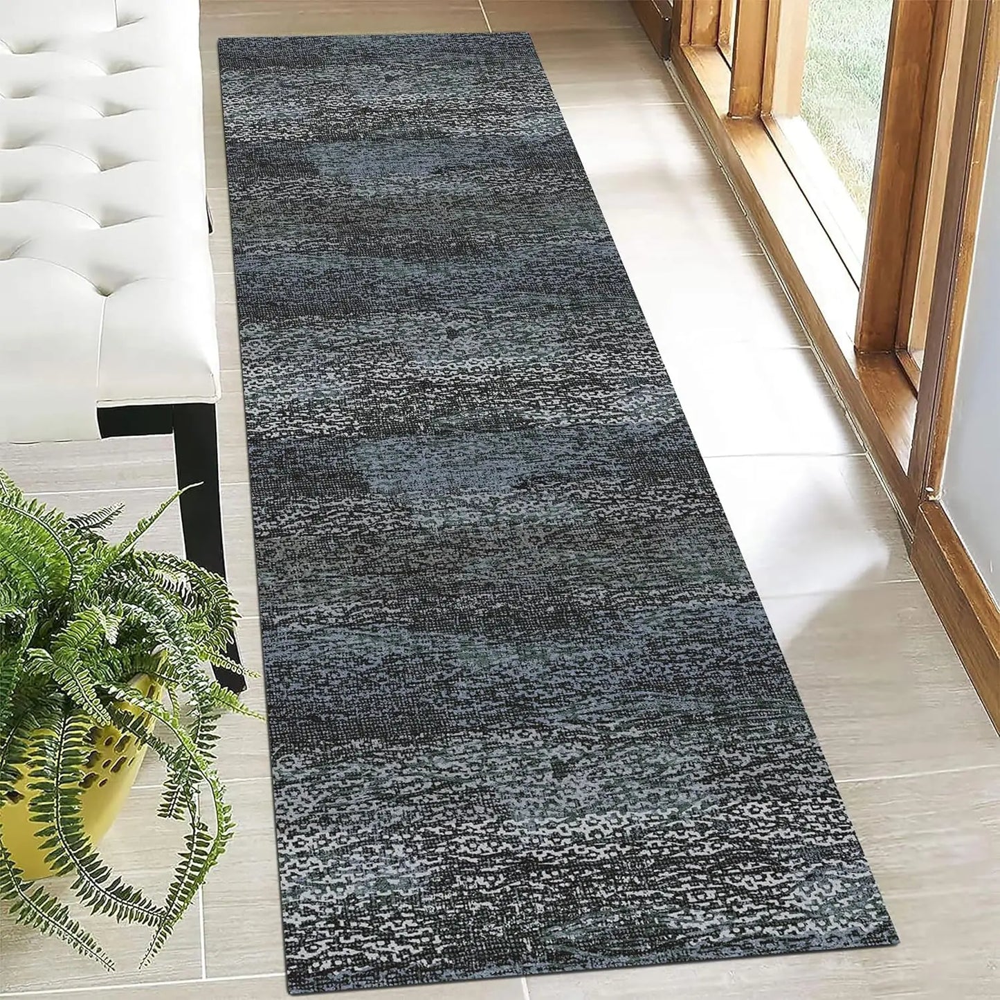 Stain & Water Resistant Non-Slip Rug for Living Room, Bedroom, Nursery