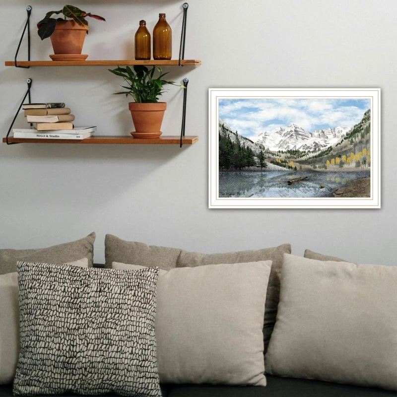 White Framed Wall Art for Living Room Bedroom Wall
