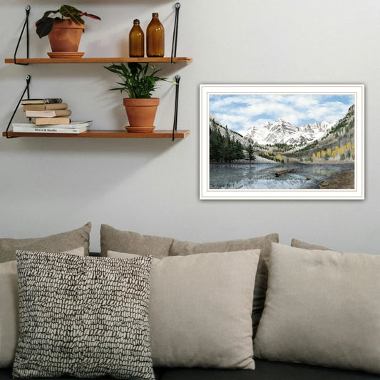 White Framed Wall Art for Living Room Bedroom Wall