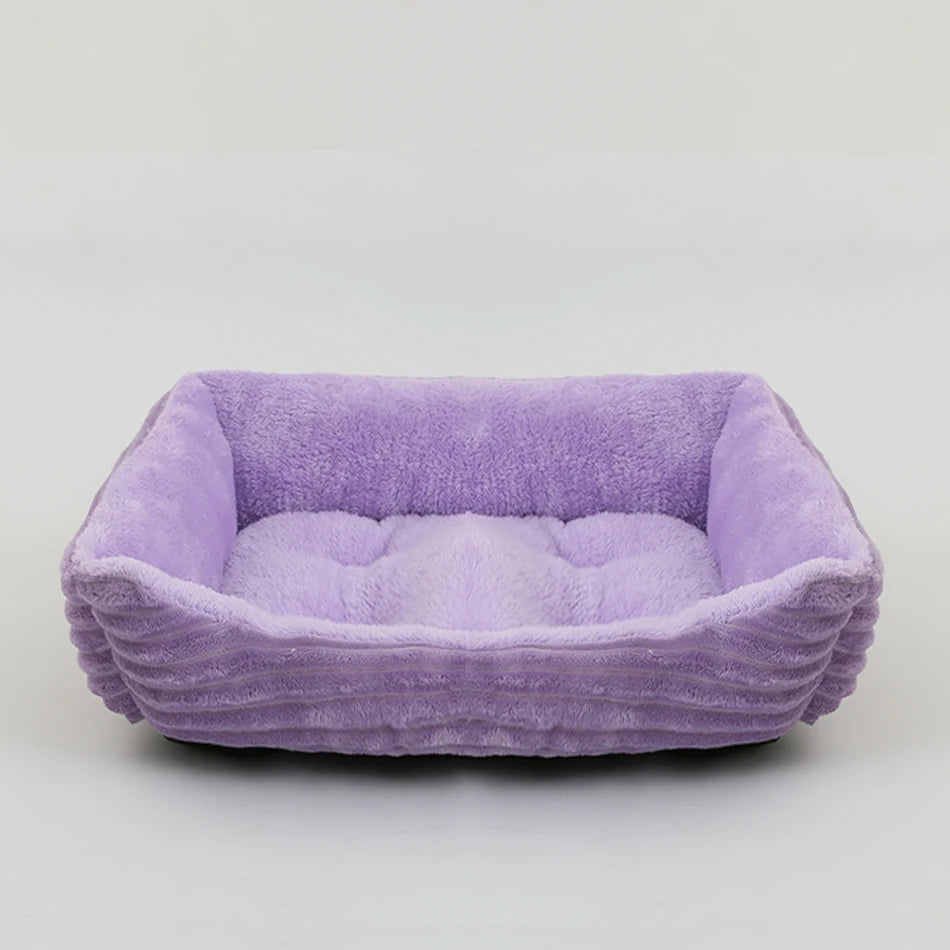 Bed for Dog, Cat, Pet  Plush Kennel, Medium, Small Dog Sofa Bed Cushion, Pet Calming Dog Bed .