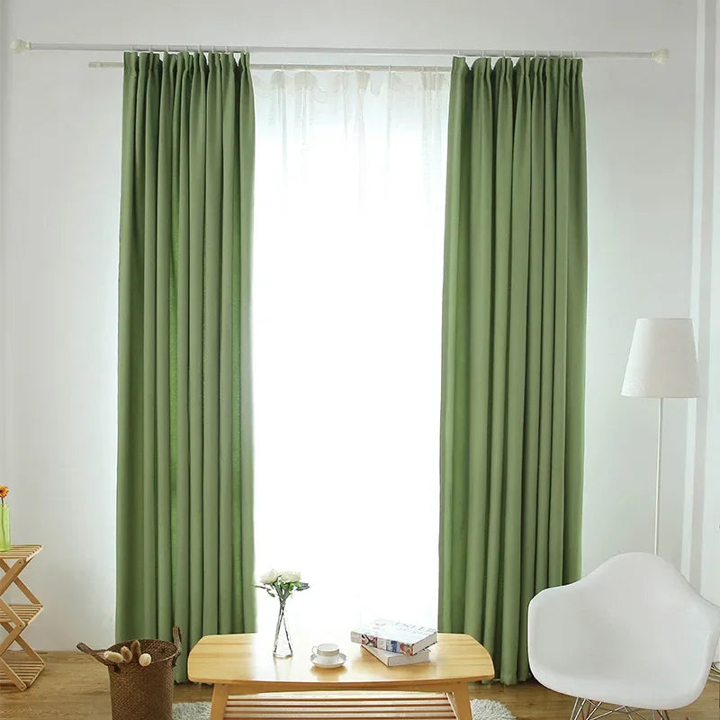 Thickened Velvet Linen Curtains for Living Room,  Bedroom  Modern  Backdrop  Feel Comfortable