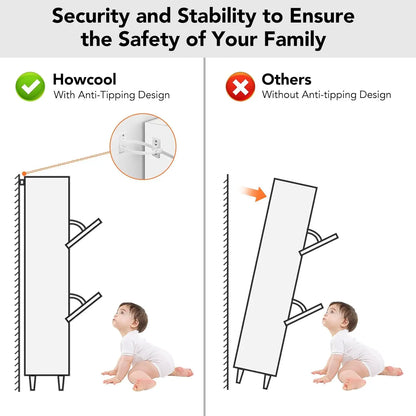 Shoe Cabinet for 24 Pairs, Fits Size 13,  Freestanding Shoe Rack.