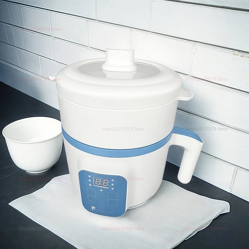 Electric Hot Pot for 1-2 People Multifunction Nonstick Rice Cooker,