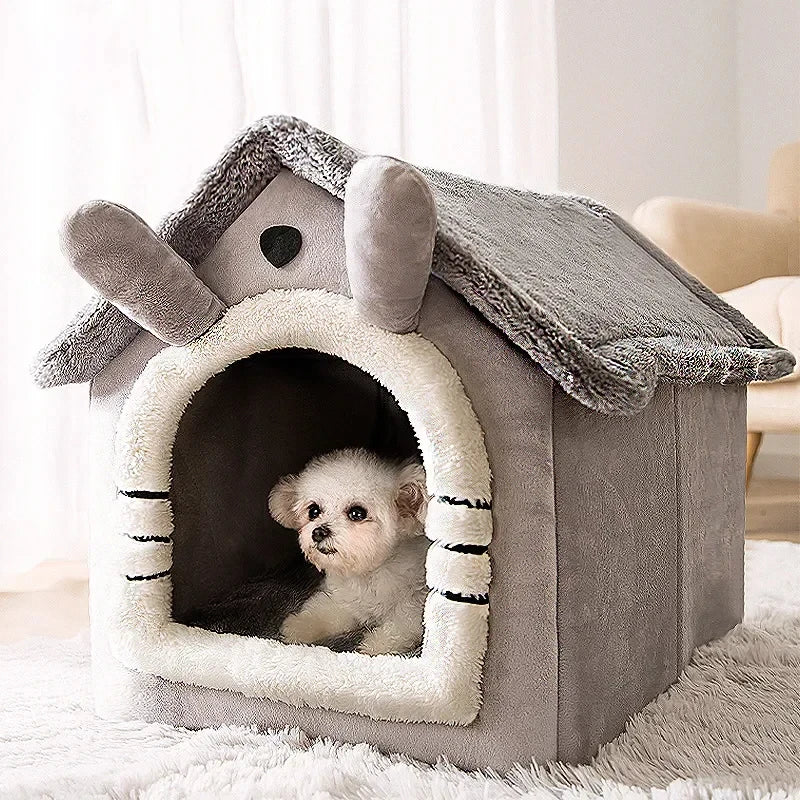 Folding houses for small and medium sized dogs and cats.