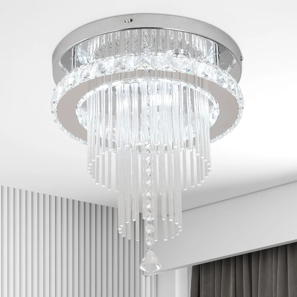 Drop Crystal Pendant Led Chandelier  Lamp