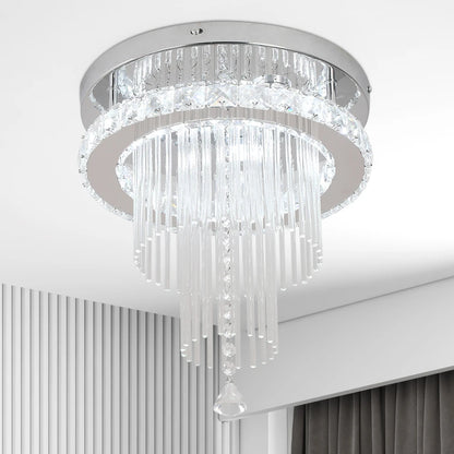 Drop Crystal Pendant Led Chandelier  Lamp