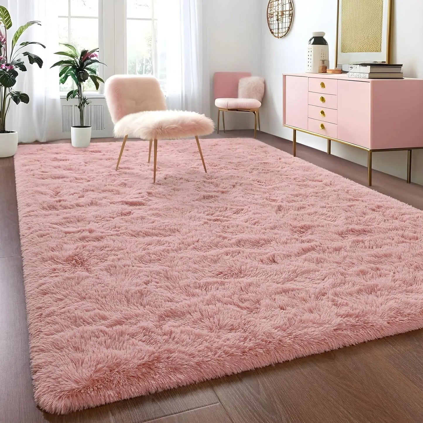 Fluffy    Area Rugs  Non Slip  for Hardwood Floors