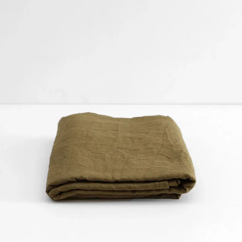 100% Pure Linen Bed Sheet Ultimate Comfort,  Natural Eco-Friendly  Durable, Queen California King