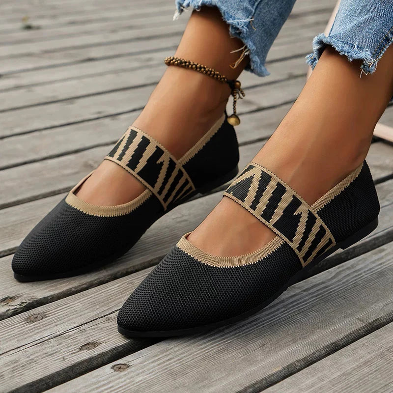 Women's Ballet Flats Casual Shoes Low Heel Elegant Woman Sneakers.