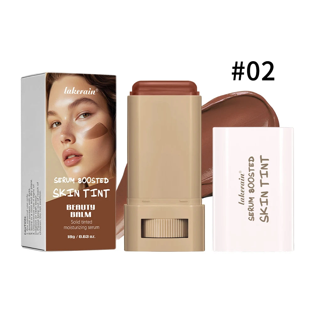 Skin Tint Foundation Stick, Eraser Concealer Foundation Stick Serum Boosted Smooth Plumper Hight Coverage .