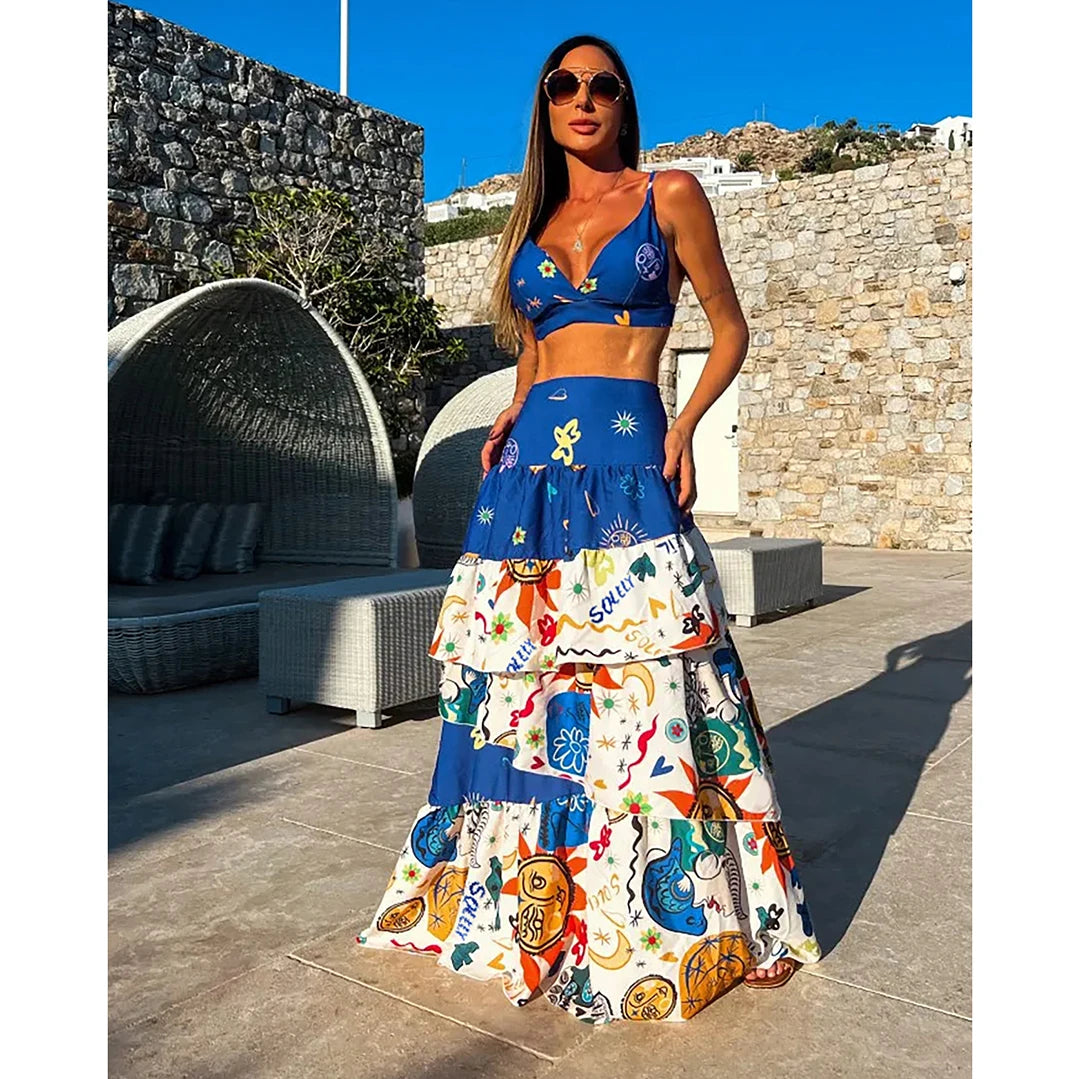 Ruffle Beach Cover Up Floral Hot Swimsuits, 2025 Sexy Beach Outfits For Women, Tunics for Beach Cover Up.
