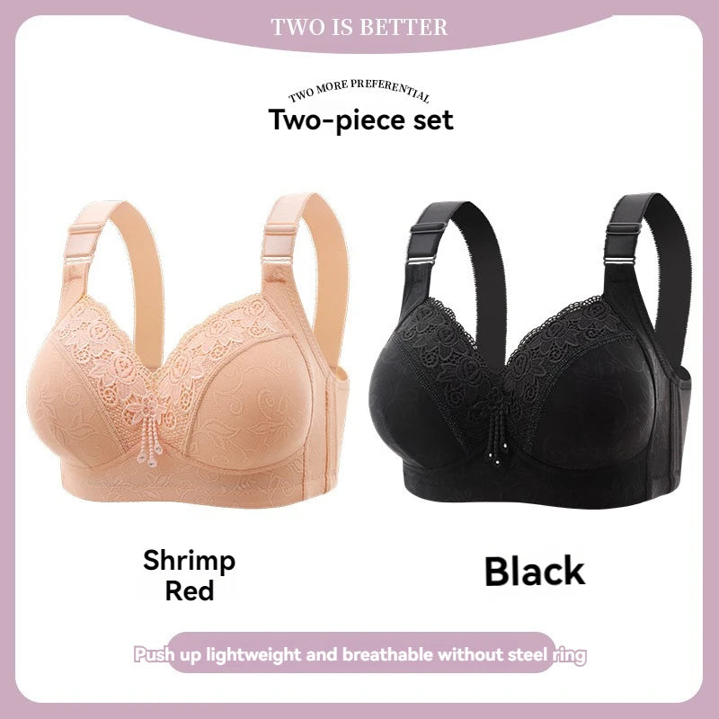 Women Lace Bras, Ultra-Thin Perspective Deep V Bra Plus Size Cup active bra.
