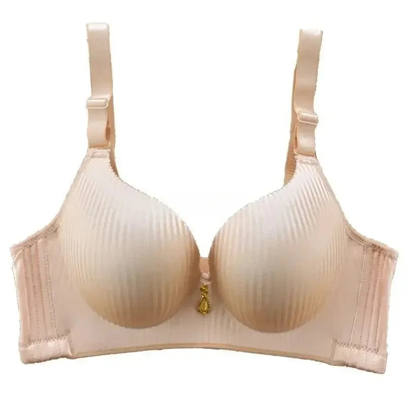 Sexy Wireless Push Up Bra, No Steel Ring Seamless Adjustable Straps.
