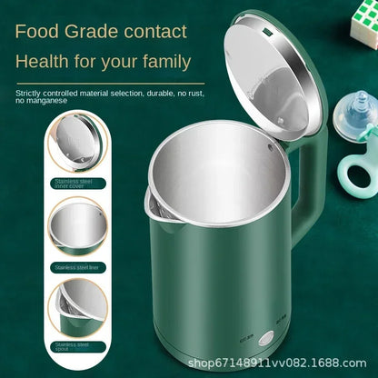 Electric kettle, stainless steel, small household appliances.