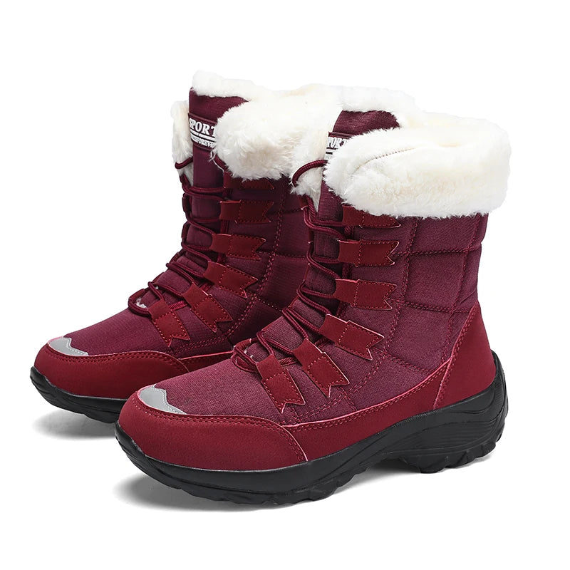 Women's Winter Keep Warm Mid-Calf, Waterproof  Boots High Quality Non-slip Boots for Winter