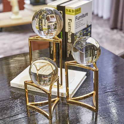 Crystal Ball Decoration  Living Room Wine Cabinet  Decoration