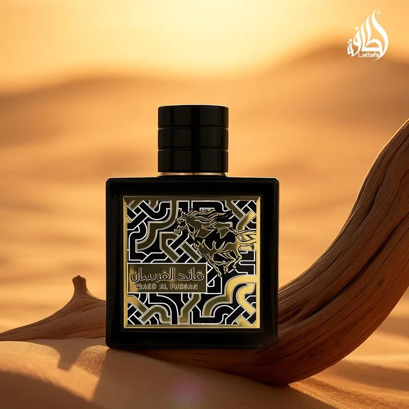 Lattafa Qaed Al Fursan for Men, Eau de Parfum Spray, 3.04 Ounce