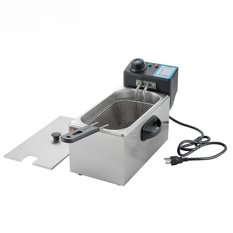 4L Electric Deep Fryers Oil Oven Adjustable Thermostat 2000W.