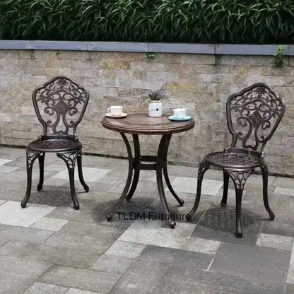 Outdoor Cast Aluminum Tables and Chairs Set, Courtyard, Garden ,Terrace Combination