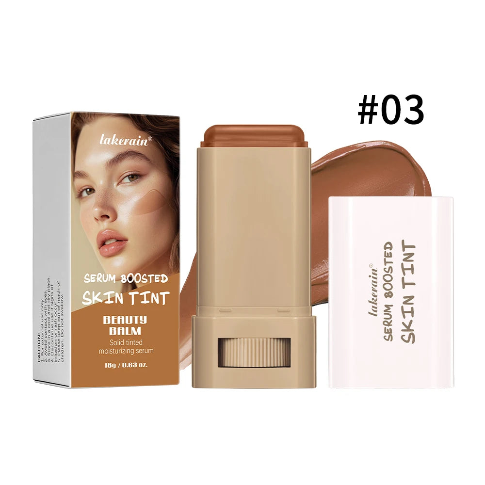 Skin Tint Foundation Stick, Eraser Concealer Foundation Stick Serum Boosted Smooth Plumper Hight Coverage .