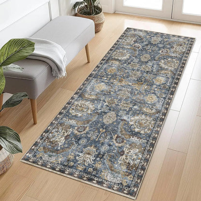 Stain & Water Resistant Non-Slip Rug for Living Room, Bedroom, Nursery