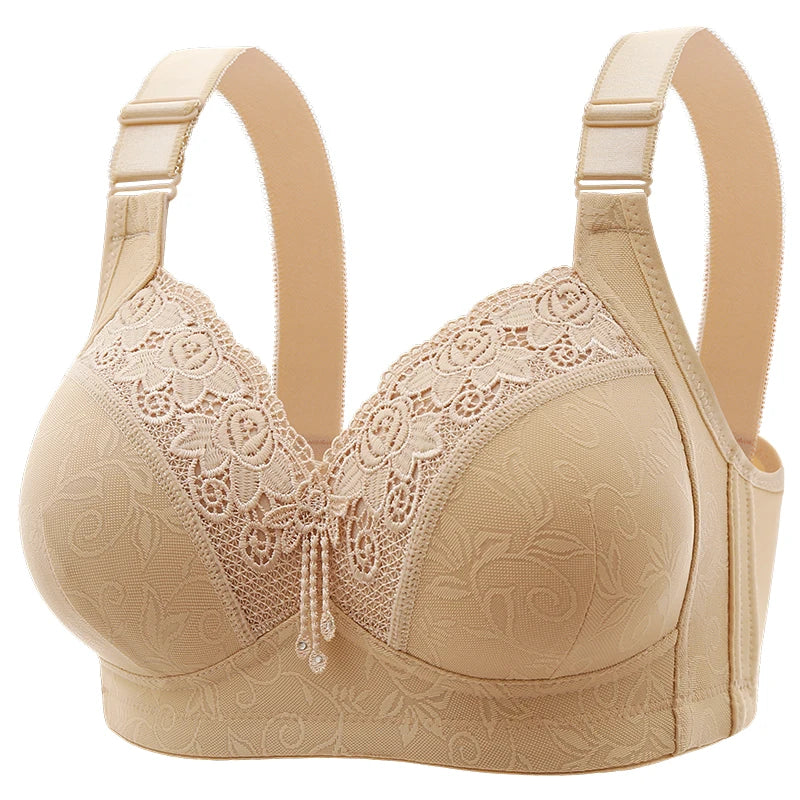 Women Lace Bras, Ultra-Thin Perspective Deep V Bra Plus Size Cup active bra.
