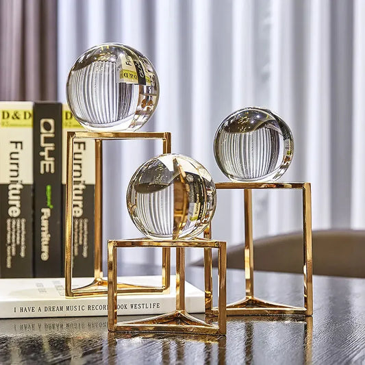 Crystal Ball Decoration  Living Room Wine Cabinet  Decoration