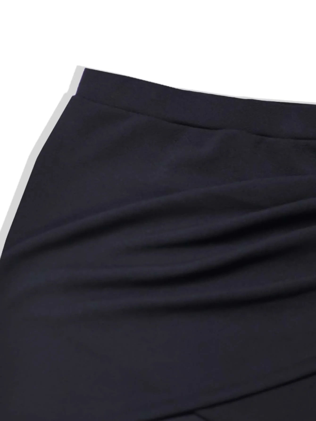 Black Split Mini Skirts, Women Summer Sexy High Waist Slit Skirt.