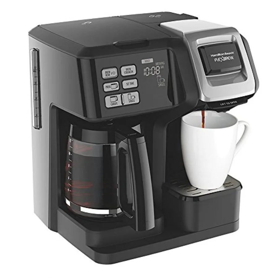 FlexBrew 2-Way Brewer Programmable Coffee Maker, 49976 Bundle with Support Extension, for Home and Office Use, Offers Customizable.
