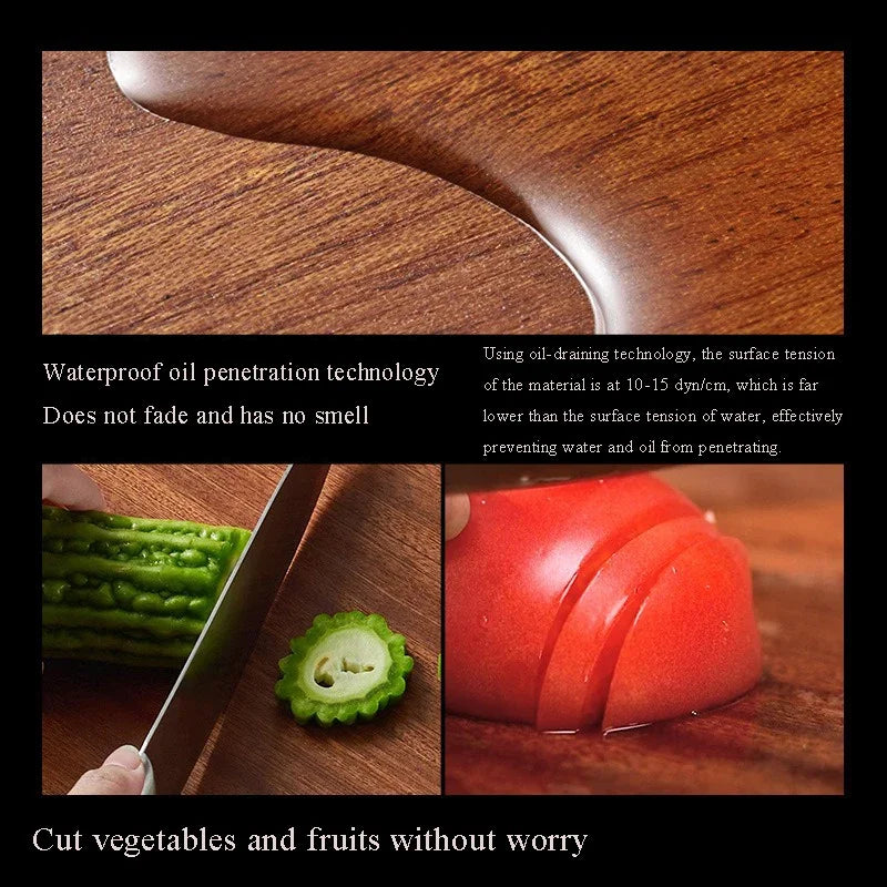 Wood Cutting Board  Ebony Cutting Board, Antibacterial No Paint No Wax