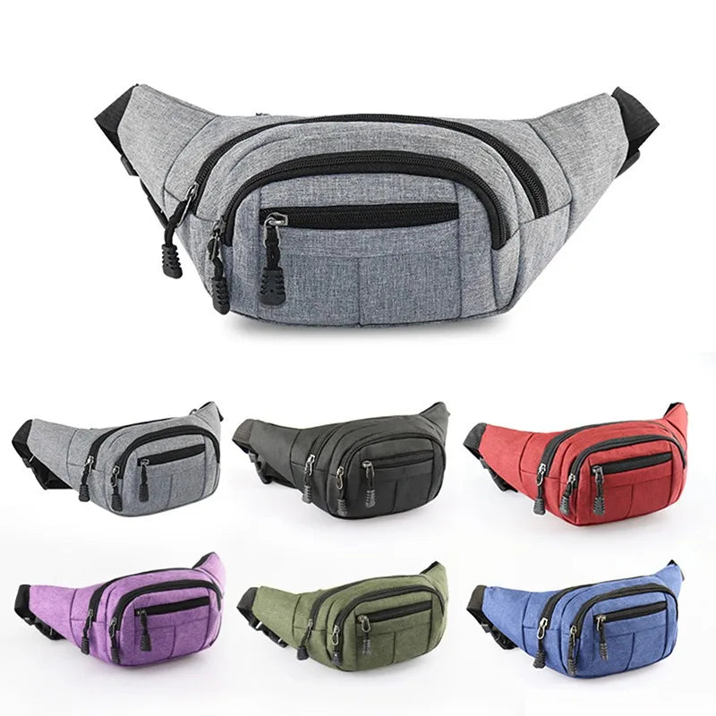 Men's Breast Package Waterproof  Sports Bag  Crossbody Banana Bag