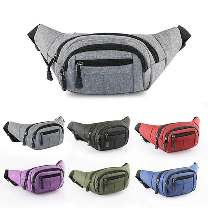Men's Breast Package Waterproof  Sports Bag  Crossbody Banana Bag