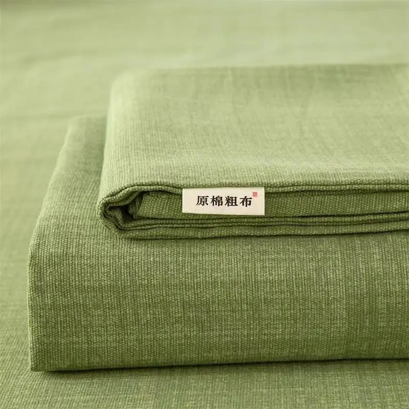 Old Coarse Cloth Bed Sheet Single Piece Cool Dormitory Cotton Linen