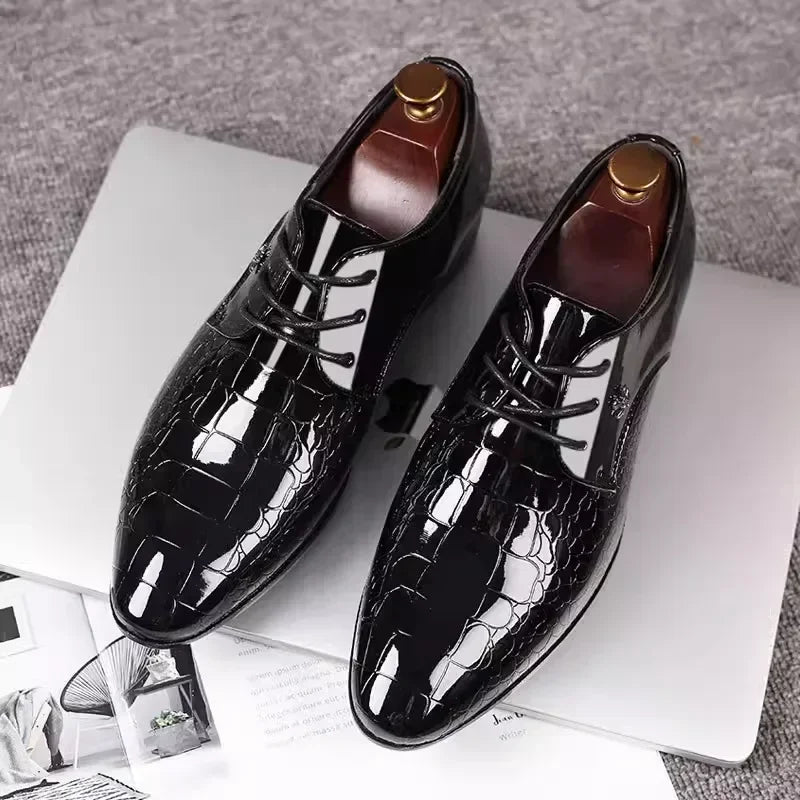 Pointed Toe Dress Plus Size Shoes, Newest Italian Oxford Shoes for Men.